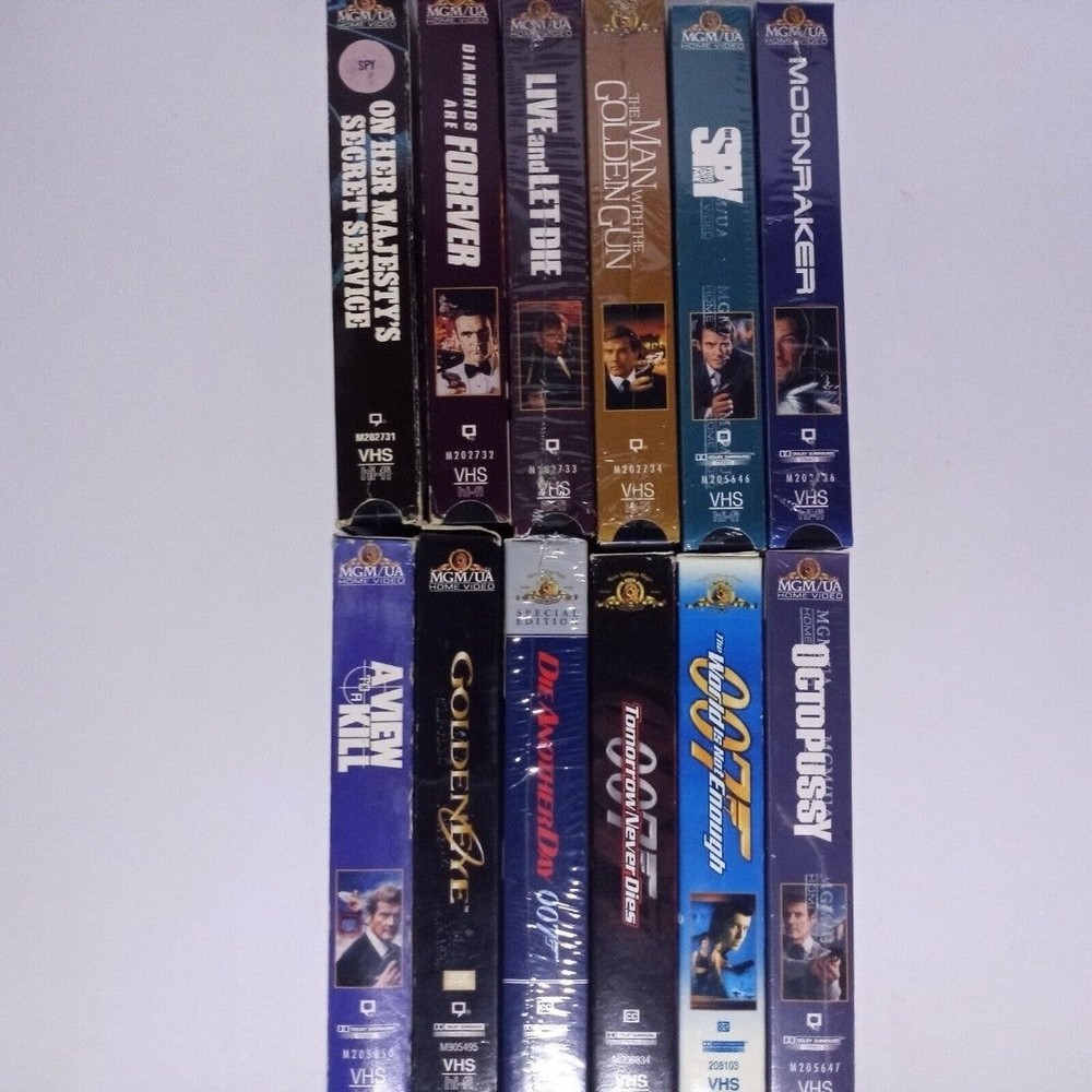James Bond VHS Lot of 12